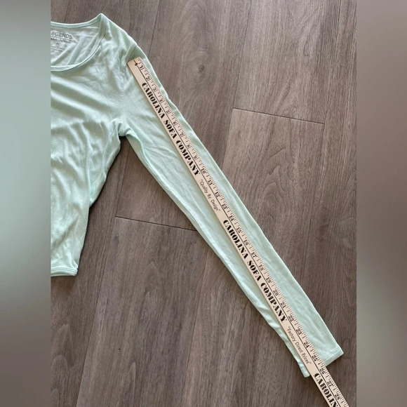 Legends Work Hard Stay Humble Sea Green Rib Long Sleeve Body Suit Women’s Medium - Picture 9 of 10